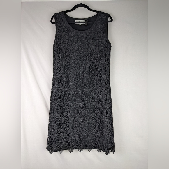 NWT, 3 PC Franccesca  Bellini  Lace Front Dress With Light Jacket. - Picture 6 of 9